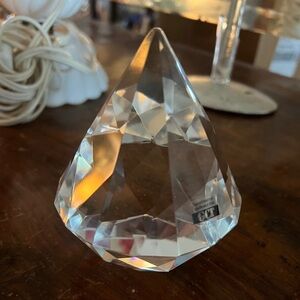Crystal large diamond shape decor